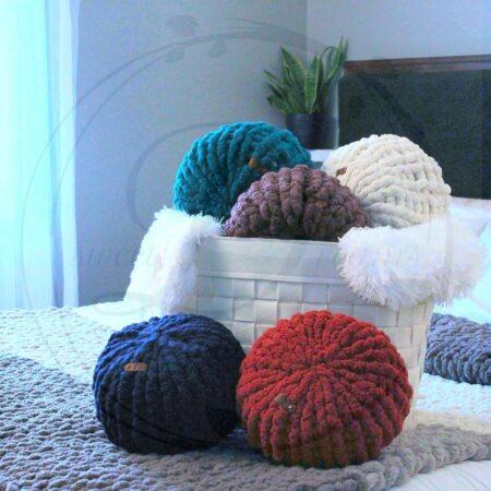 Hand Knit Chunky Pillow