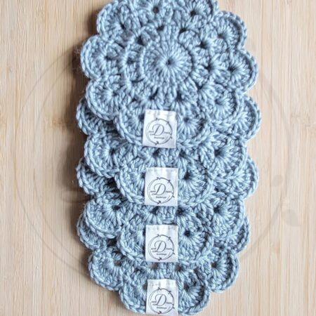 Crochet Flower Coaster set of 4